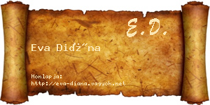 Eva Diána névjegykártya